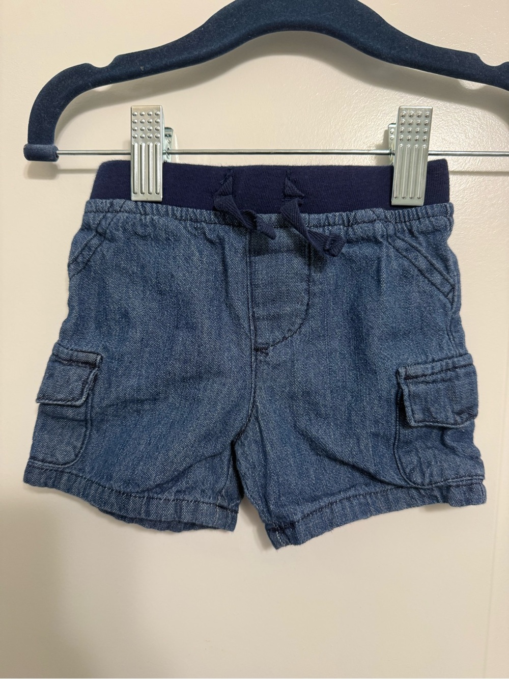 Circo Navy Blue Denim Cargo Shorts